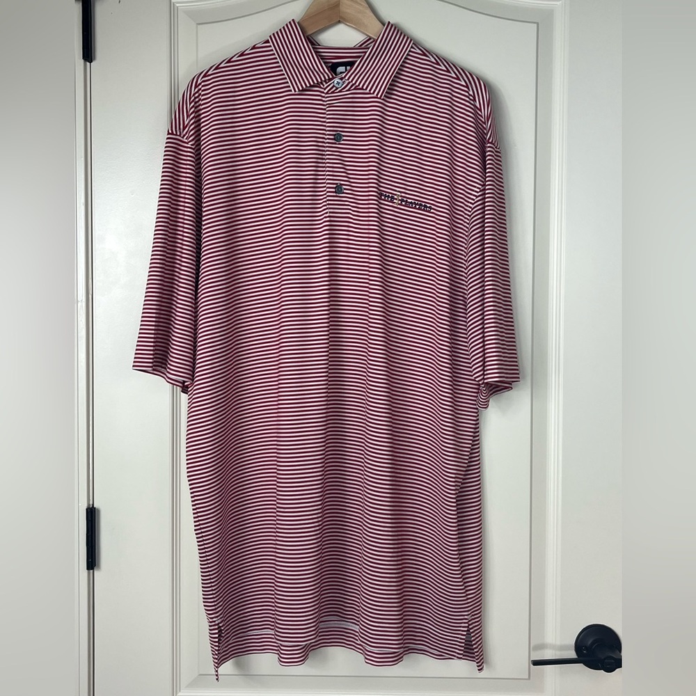 FootJoy Red and White Polo Shirt